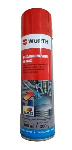 Descarbonizante Limpa Tbi Pro E Carburador Wurth 300ml W-max