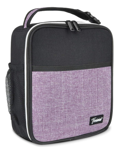 Bolso Lonchera Tirrinia Pequeña Negro/morado