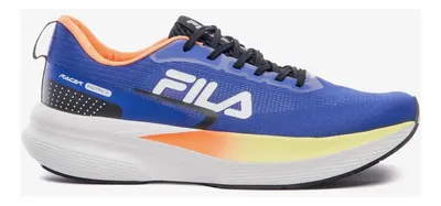 Tênis Masculino Racer Fastpace Fila Azul Royal/verde Limao/laranja Liso 40 Br
