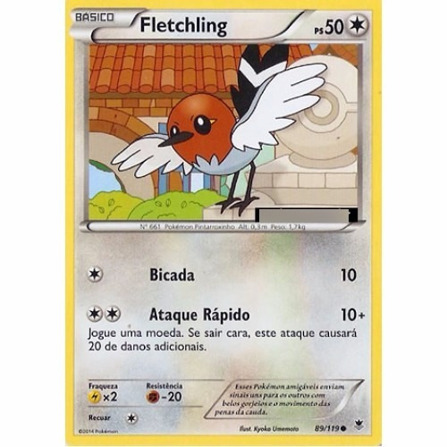 Fletchling - Pokémon Normal Comum 89/119 - Pokemon Card Game