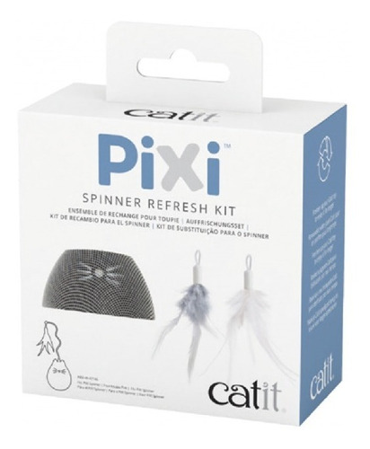 Repuesto Plumas X2 Juguete Spinner Cat Toy Pixi Catit K9