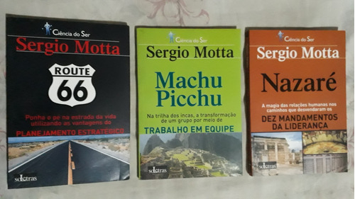 Livro Route 66 + Machu Picchu + Nazaré  Sergio Motta Capa Mole Editora Soletras N21  (Recondicionado)