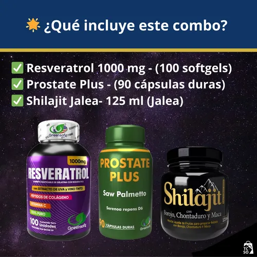 Resveratrol +prostate +shilajit