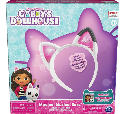 Gabby Dollhouse Orejas Gato Musicales Magica Con Luces