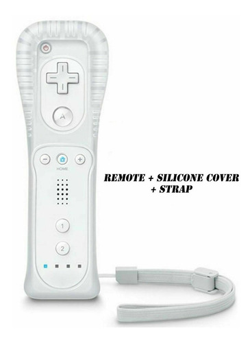 Imagen 2 de 3 de Mando A Distancia Para Nintendo Wii Wii U+silicona + Correa