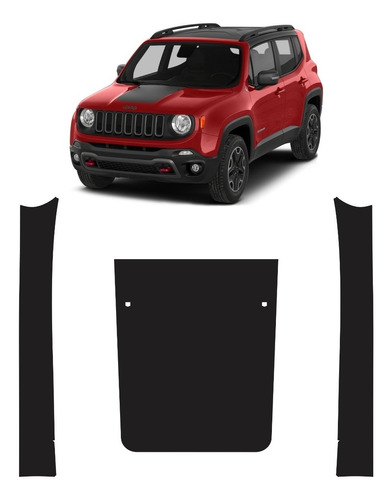 Kit Adesivo Capo E Coluna Jeep Renegade Rng16