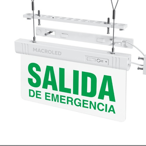 Cartel Salida Emergencia Led Luminoso Señalizacion 3hs Litio