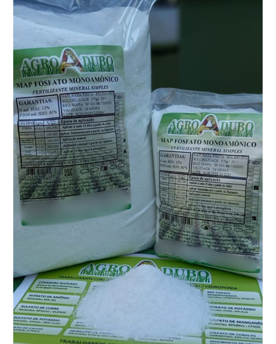 Fertilizante Map Purificado 20kg Fosfato Monoamônico Hidropo