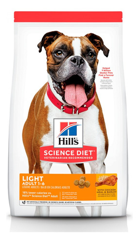 Hill's Science Diet Perro  Adulto Light 1-6 Bolsa De 6.8kg