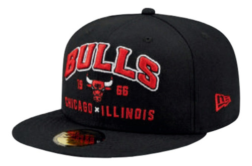 Gorra New Era Negra Basketball Chicago Bulls