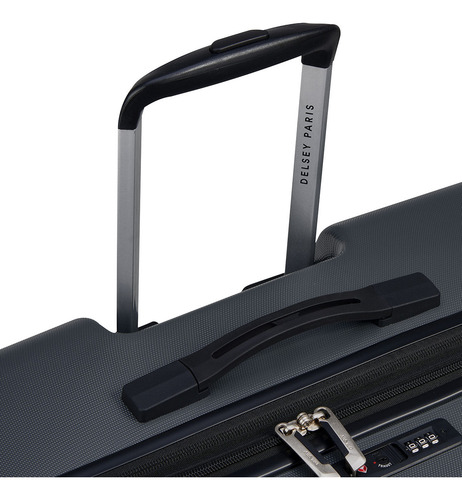 Delsey Paris Maleta De Viaje Rígida 24'', Color Negra Antracita Liso