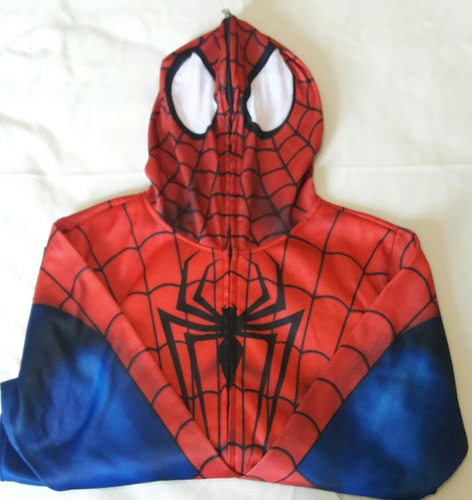 Chaqueta De Spiderman Marvel Con Capucha Completa (Usado)
