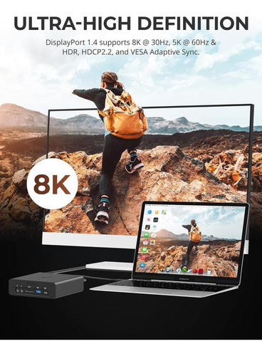 Sabrent Estación De Acoplamiento Thunderbolt 3 Dual M.2 Ssd