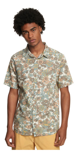 Camisa Quiksilver Morning Trip Hombre Moda Beige