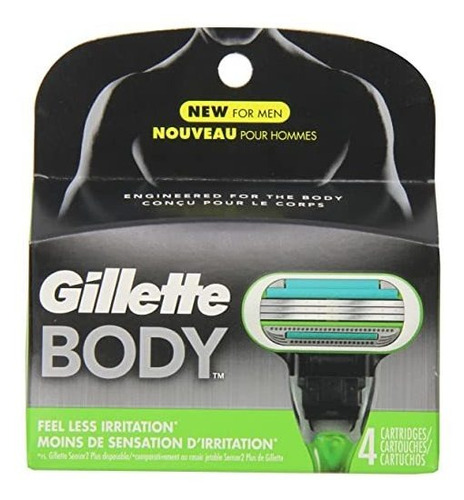 Gillette Cuerpo - Recambios Para Cuchilla De Afeitar Para Ho