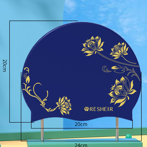 4 Gorro De Natación De Silicona Para Mujeres Y Hombres