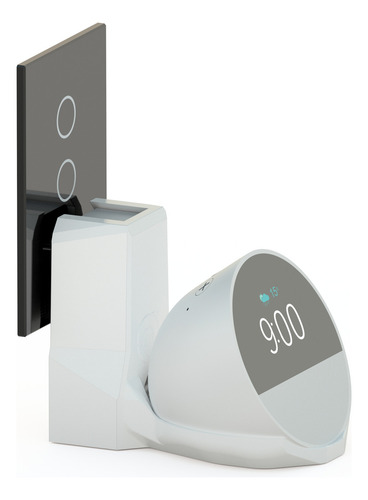Suporte Alexa De Parede Echo Spot Levitar Esconde Os Fios Cor Branco