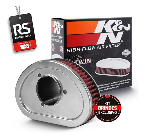 Filtro De Ar Esportivo K&n Harley Fxdl / Fxdwg / Fxdf / Fld