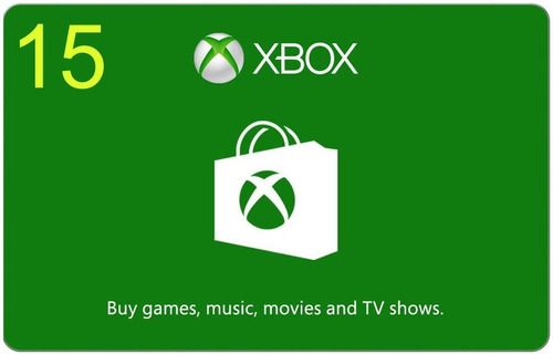 15 Xbox Gift Card One Y 360 Compras Juegos Código Original