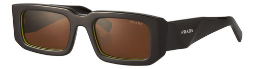 Prada Spr 06ys 15m-01t Square Shape Abstract Dark Brown (Usado)