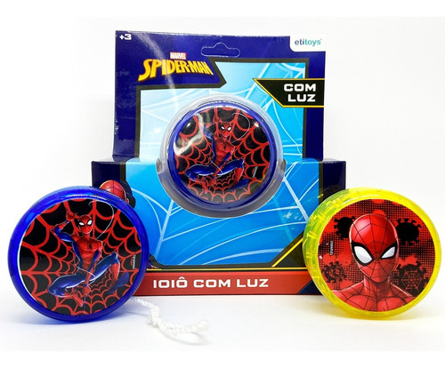 Io-io Yoyo Ioio Yo-yo Ioiô Com Luzes Spiderman Homem Aranha