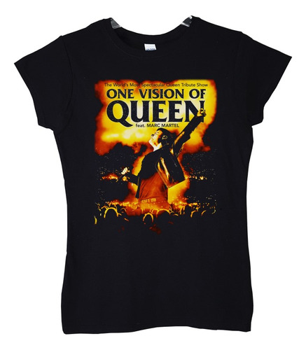 Polera Mujer Marc Martel One Vision Of Queen Rock Abominatro