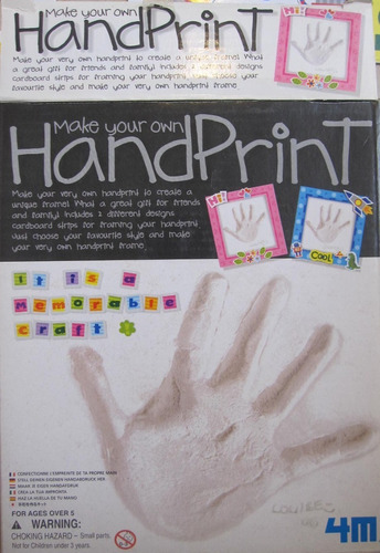 Handprint Hacé Tu Mano Con Yeso Y Decoralo, Ideal Artesanías