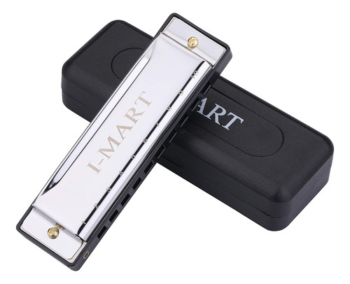 Imart Llave Diatonica De 10 Orificios De C Blues Harmonica