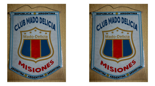 Banderin Grande 40cm Club Mado Delicia Misiones
