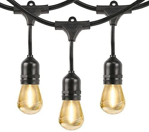 Imagen 2 de 3 de Luces Led Serie Para Jardín Vintage Exterior Feit 4 Cajas