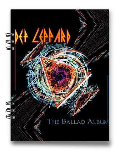 Imagen 3 de 4 de Cuaderno Def Leppard 15x20 Cms Media Carta