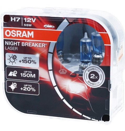 Ampolletas H7 Osram Night Breaker Laser®  Alemanas