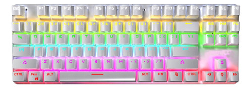 Teclado De Juego Del Interruptor Azul Retroiluminado 6color