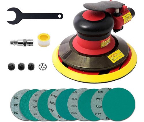 Lijadora Orbital Air Random De 6 Pulgadas De Upwood, Heav...