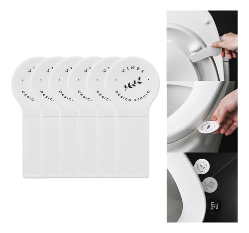 Suporte De Elevação De Tampa De Vaso Sanitário 6pcs