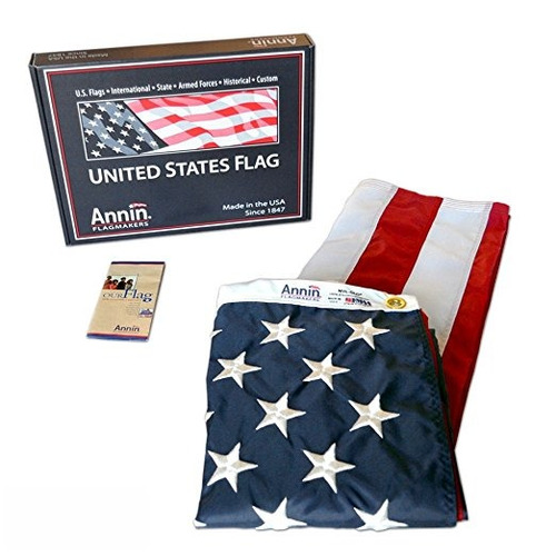 Bandera Americana De 3x5 Pies. Nylon Solarguard Nyl-glo Por 