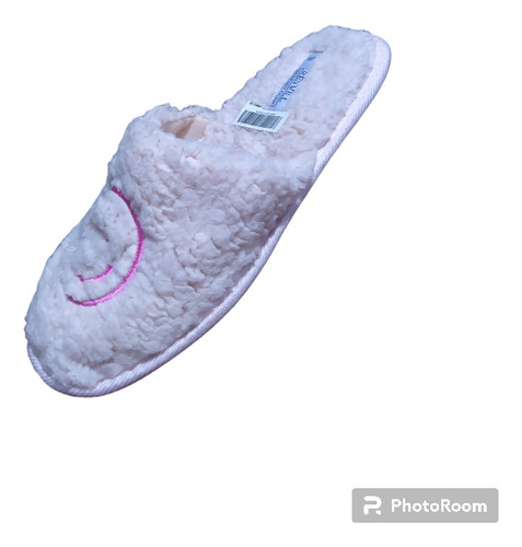 Pantuflas Para Dama De Cama Peluche / Carita Feliz