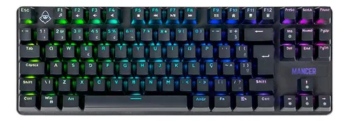 Imagem do produto Teclado Mecânico Gamer Mancer Ghoul MK2, RGB, ABNT2, Switch Huano Marrom, Preto, MCR-GHM2-RGB01BW em Mercado Livre
