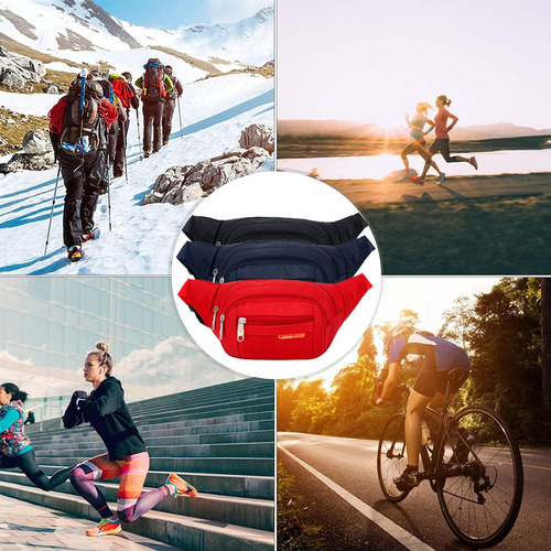 Cangurera Deportiva Multifuncional 3 Piezas Para Viaje