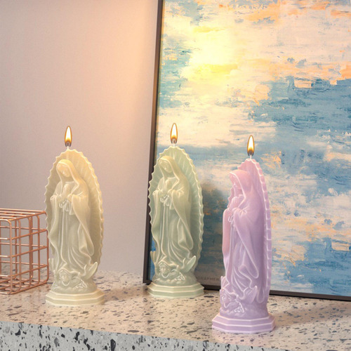 Moldes Para Velas Virgen María Molde De Silicona Para Manual