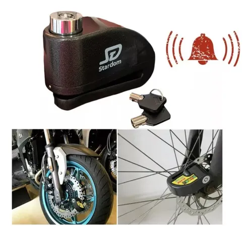 Traba Disco Frenos Moto Alarma 110 Db Seguridad 7 Mm Sensor