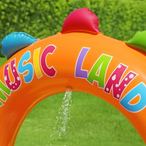 Alberca Inflable Con Juegos Y Resbaladero Y 2 Chapoteaderos