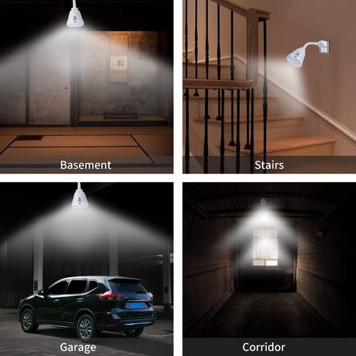 Luz Nocturna Con Sensor De Movimiento Led Infrarroja 6w Ac 8