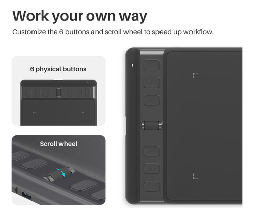Tableta Digitalizadora Pequeña Huion Inspiroy 2 Con Lápiz Ca