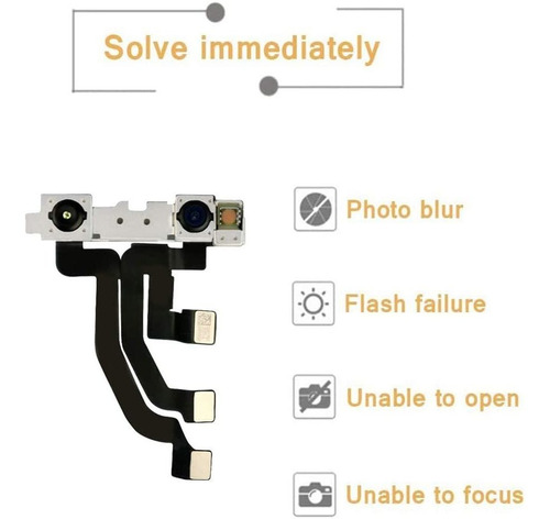 Gvkvgih Oem Cámara Frontal Compatible Con iPhone X Camera Fr