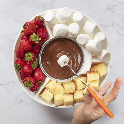 Juego Eléctrico De Olla Para Fondue De Chocolate Y Queso Con