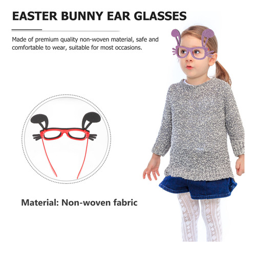 Anteojos De Conejo De Pascua Con Diseño De Orejas De Conejo