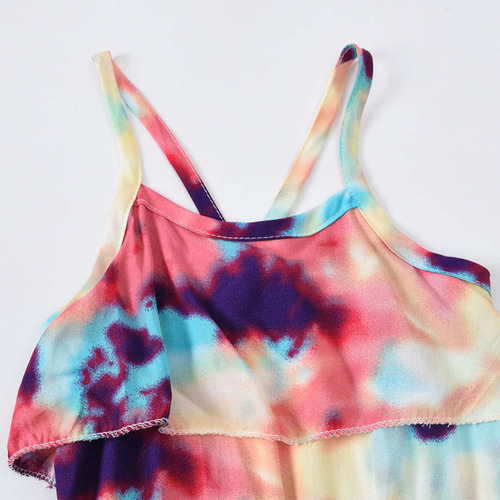 Mono De Moda De Verano Para Niñas Con Estampado De Estrellas