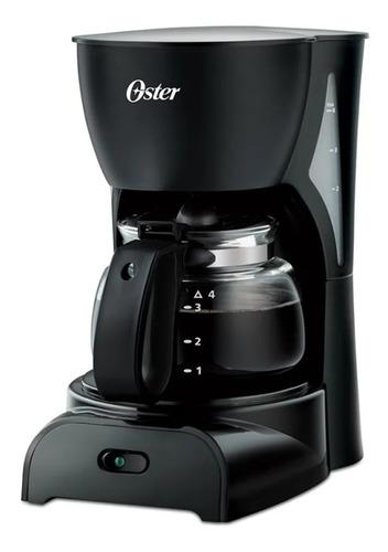 Imagen 1 de 8 de Cafetera Oster Negra De 4 Tazas Semi Automática