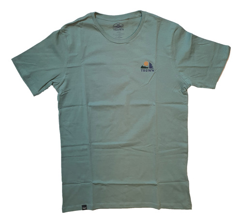 Remera Trown Lifestyle Hombre Hike Verde Ras